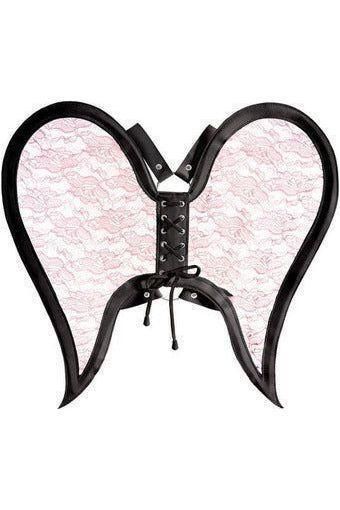Black & White Layered Wing Body Harness