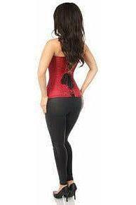 Lavish Wine Brocade Corset - Daisy Corsets