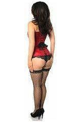 Lavish Wine Brocade Corset - Daisy Corsets