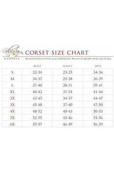 Lavish Wine Brocade Corset - Daisy Corsets