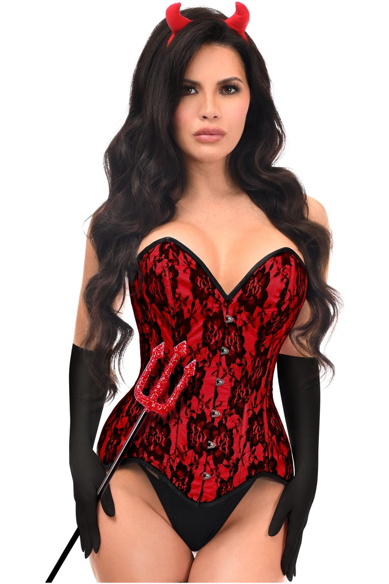 Top Drawer 4 PC Sequin Devil Corset Costume