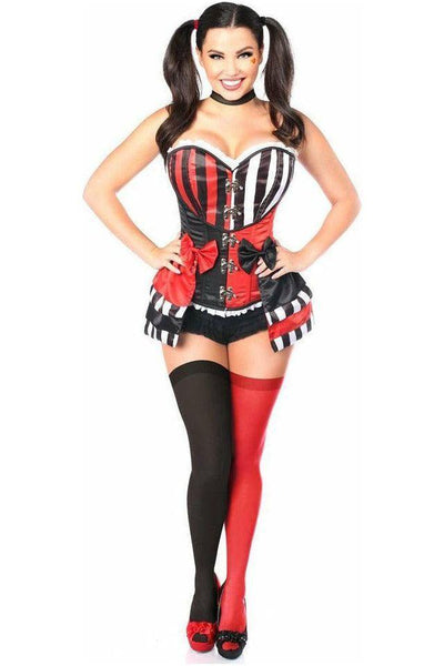 Top Drawer 3 PC Jokester Villian Corset Costume - Daisy Corsets