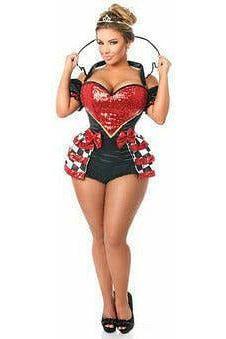 Top Drawer 6 PC Royal Red Queen Corset Costume - Daisy Corsets