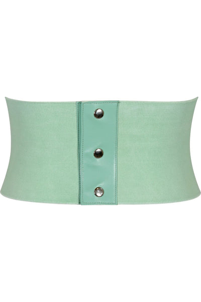 Lavish Mint Green Brocade Corset Belt Cincher