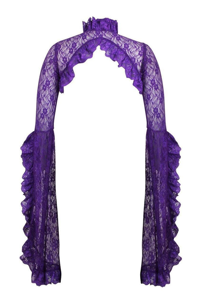 Daisy Corsets Purple Lace Shrug Bolero Jacket Daisy Corsets USA