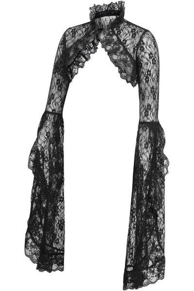 Black Lace Shrug Bolero Jacket
