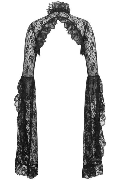 Black Lace Shrug Bolero Jacket