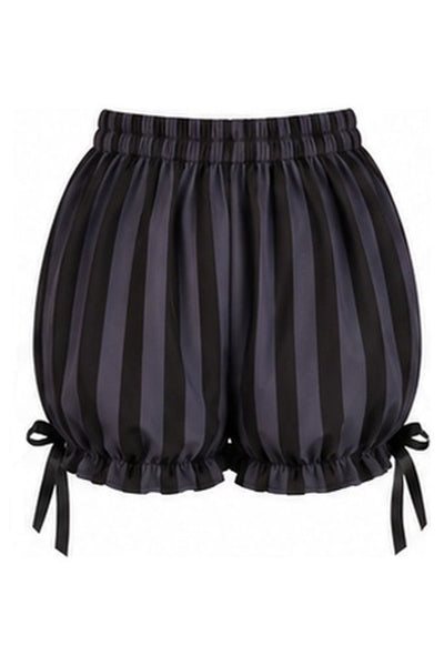 Dark Gray/Black Striped Bloomers