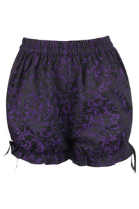 Purple/Black Brocade Bloomers