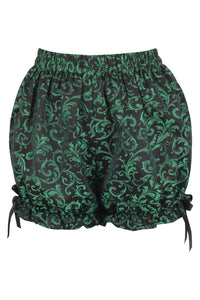 Green/Black Brocade Bloomers