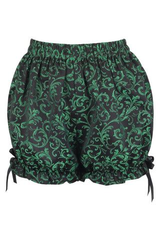 Green/Black Brocade Bloomers