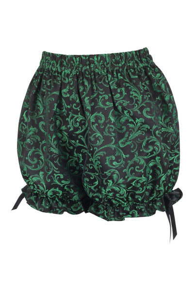 Green/Black Brocade Bloomers