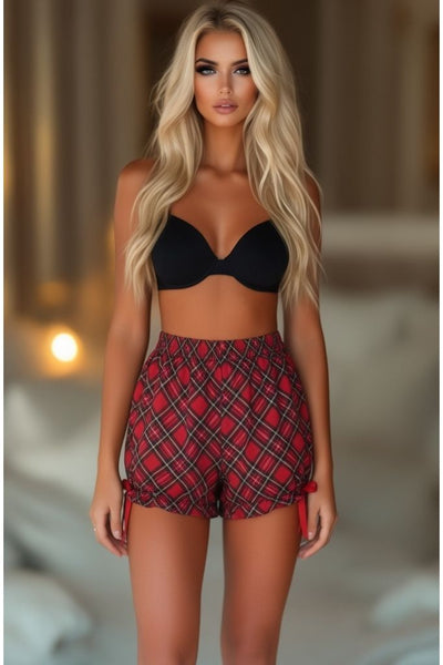 LIMITED EDITION Red Plaid Crepe Bloomers