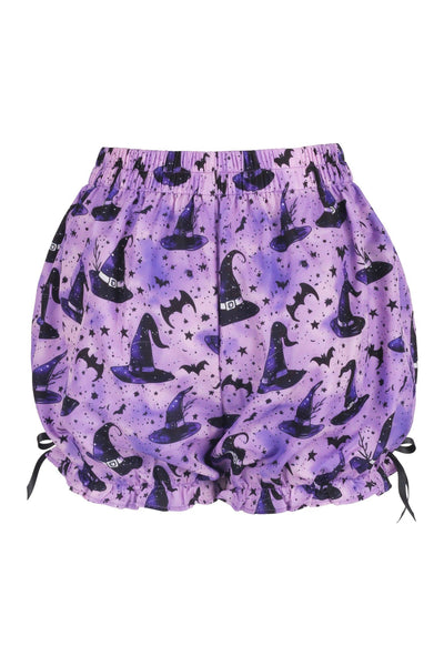 Purple/Black Witch Print Crepe Bloomers