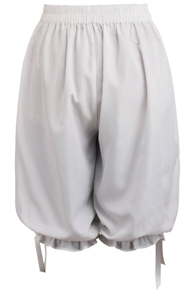 White Crepe Long Bloomers