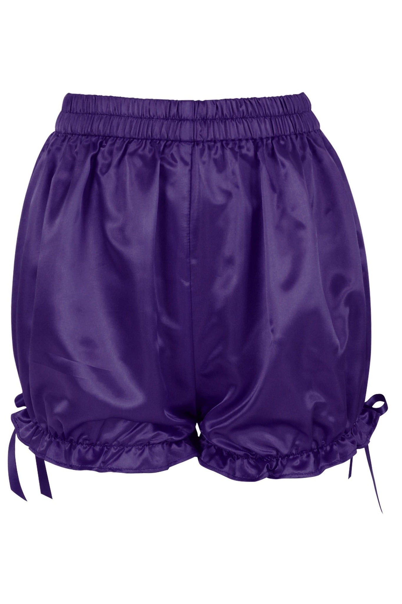Dark Purple Satin Bloomers