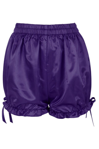 Dark Purple Satin Bloomers