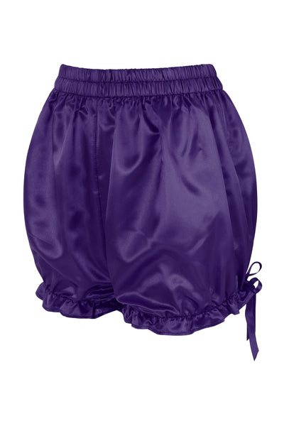 Dark Purple Satin Bloomers