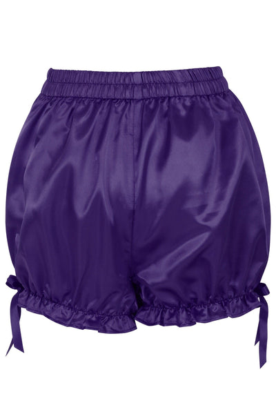 Dark Purple Satin Bloomers