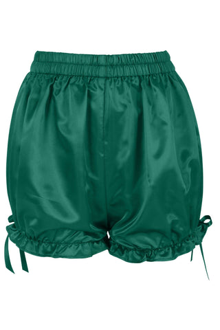 Dark Green Satin Bloomers