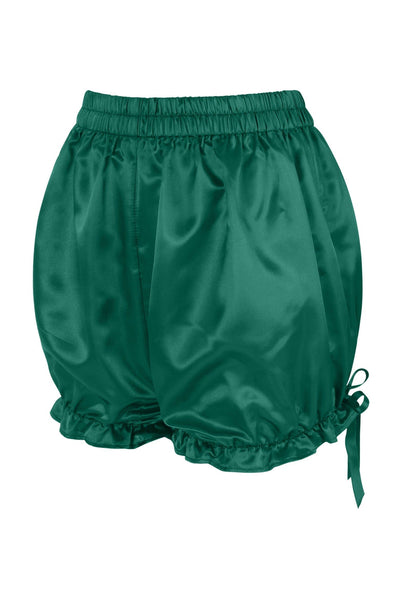 Dark Green Satin Bloomers