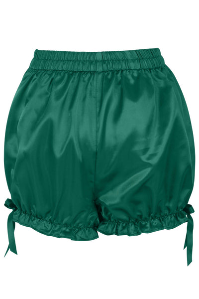 Dark Green Satin Bloomers