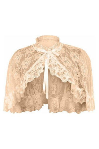 Ivory Lace Cape