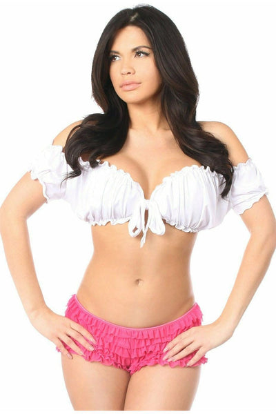 White Peasant Top