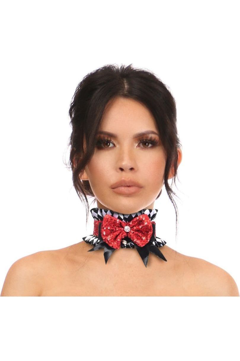 Kitten Collection Diamond Print Choker