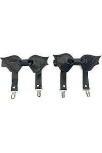 Black/Black Bat Leg Garters