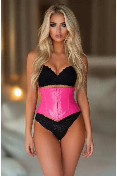 Lavish Hot Pink Patent Mini Cincher