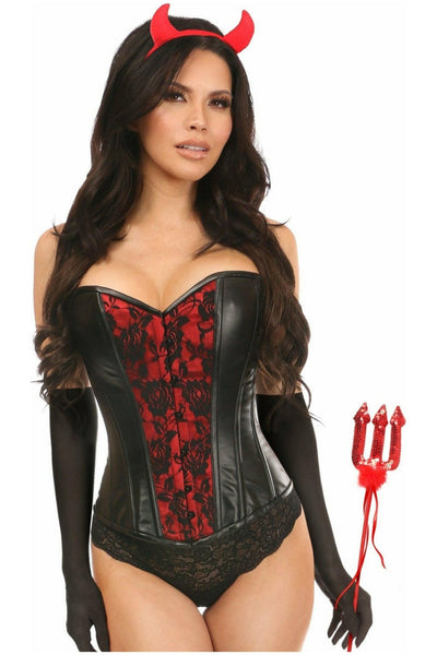 Lavish 4 PC Gothic Devil Corset Costume - Daisy Corsets
