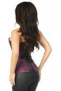 Lavish Plum Brocade Corset - Daisy Corsets