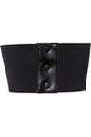 Lavish Black w/Black Lace Overlay Corset Belt Cincher