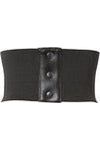 Lavish Black Brocade Corset Belt Cincher