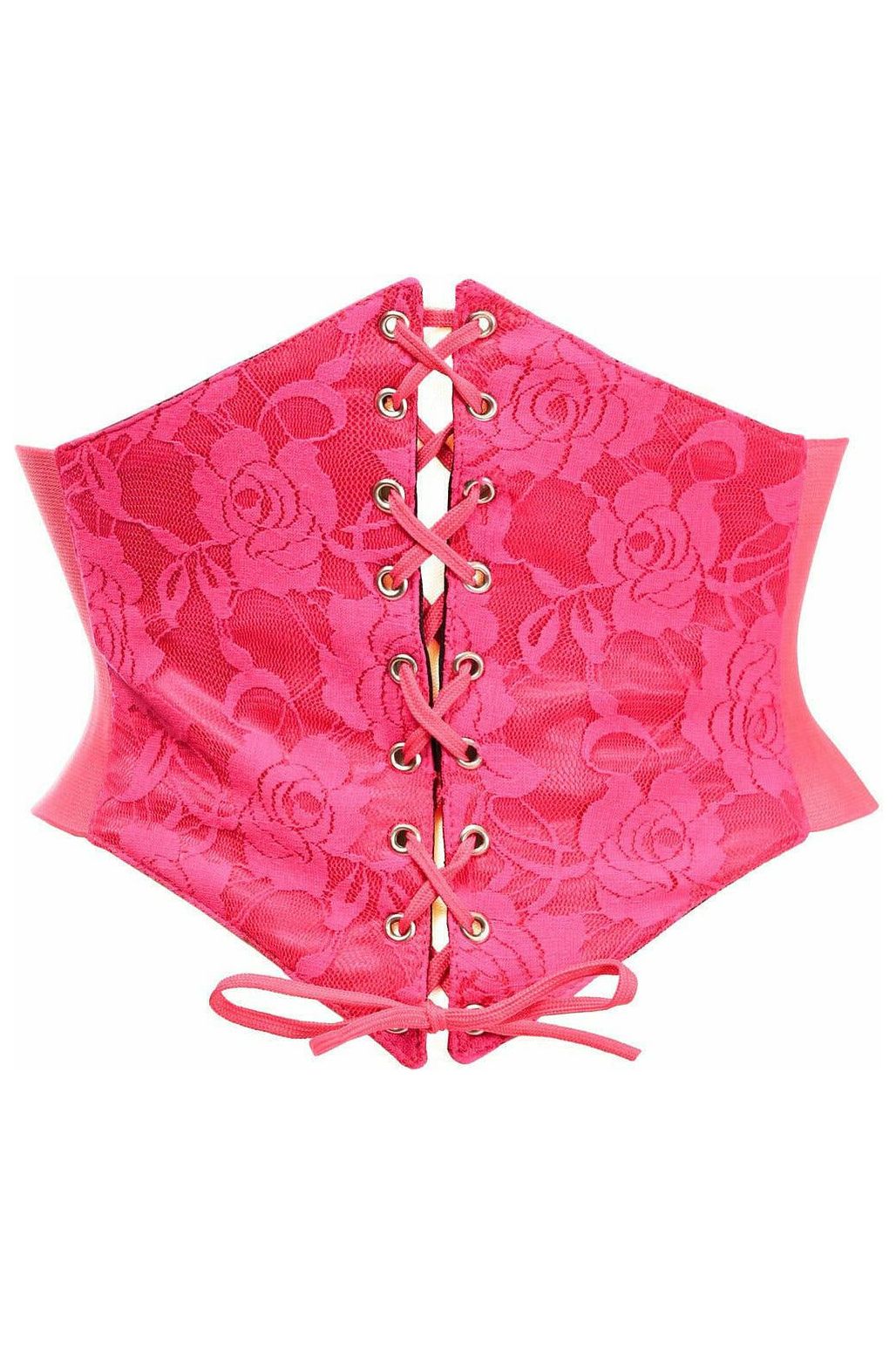 Lavish Fuchsia Lace Corset Belt Cincher - Daisy Corsets