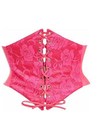 Lavish Fuchsia Lace Corset Belt Cincher - Daisy Corsets