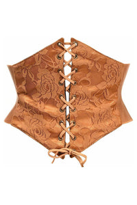 Lavish Caramel Lace Corset Belt Cincher - Daisy Corsets