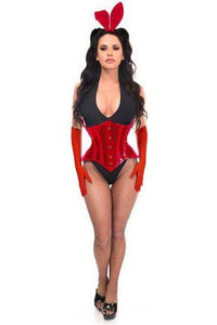 Lavish 4 PC Red Festival Bunny Corset Costume