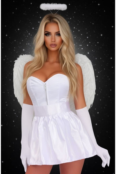 Lavish 5 PC Sweet Angel Corset Costume