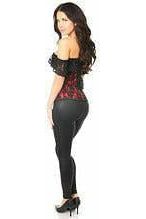 Lavish Red Lace Off-The-Shoulder Corset - Daisy Corsets