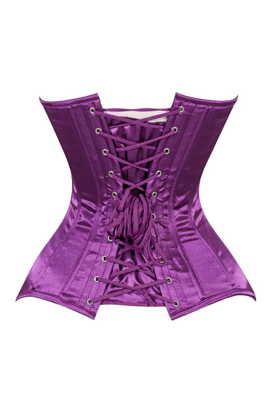 Lavish Magenta Overbust Corset Sweetheart Neckline Busk Closure
