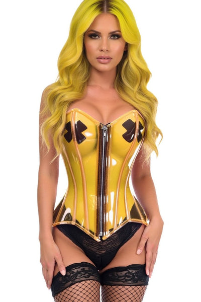 Lavish Clear Yellow Overbust Corset