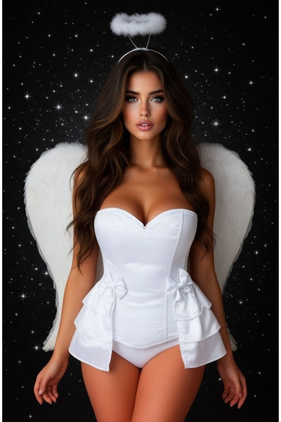 Lavish 4 PC Angelic Corset Costume