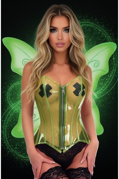 Lavish 2 PC Green Pixie Corset Costume