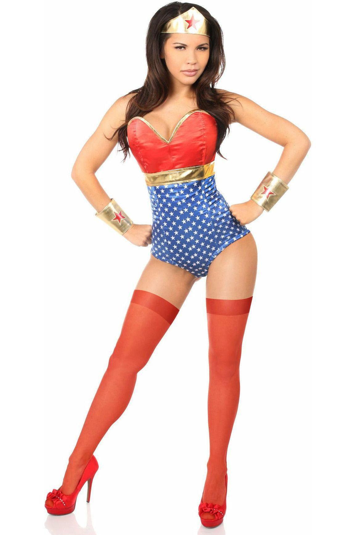Lavish 3 PC Sexy Superhero Costume | Daisy Corsets USA Lavish 3 PC Sexy Superhero Costume | Daisy Corsets USA
