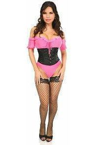 Lavish Black Satin Mini Cincher - Daisy Corsets