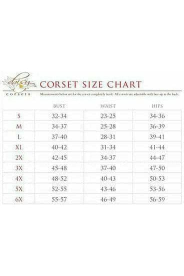 Lavish Black Cotton Overbust Corset - Daisy Corsets