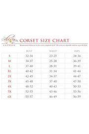 Top Drawer Steel Boned Diamond Print Underwire Curvy Cut Waist Cincher Corset