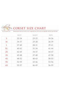 Top Drawer Rainbow Sequin Steel Boned Curvy Cut Waist Cincher Corset